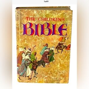 Vintage The Children’s Bible from Golden Press 1969 color illustrations